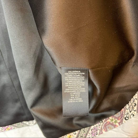 NEW Alice + Olivia Lincoln Print Piped Drawstring Blazer In Dream Castle/ Combo - Picture 14 of 16